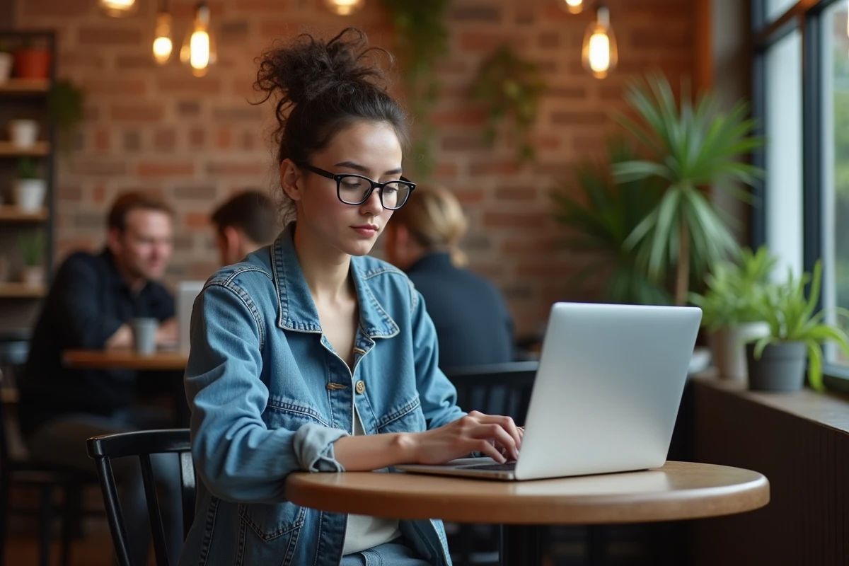 Jeune femme lisant des lignes directrices éthiques pour l
